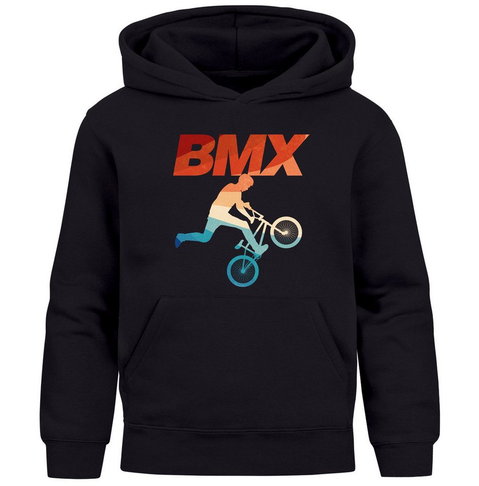 MoonWorks Hoodie Kinder Hoodie Jungen BMX Fahrrad Geschenk für Radfahrer Rad Sport von MoonWorks