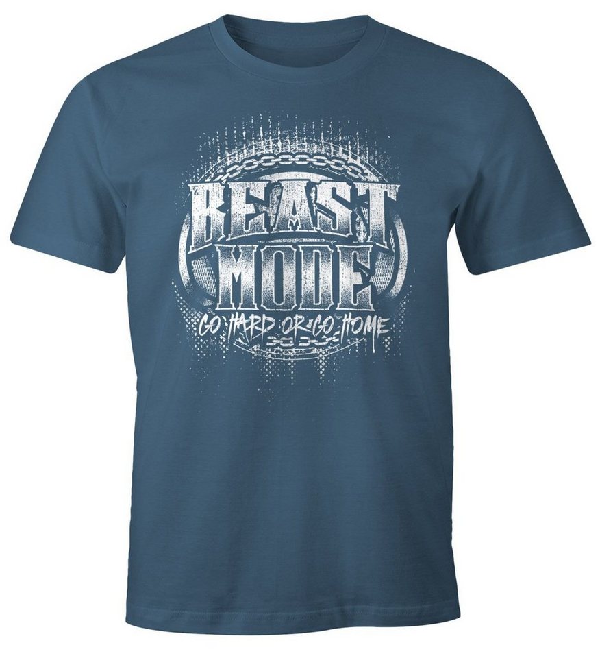 MoonWorks Print-Shirt Herren T-Shirt Beast Mode mit Print von MoonWorks