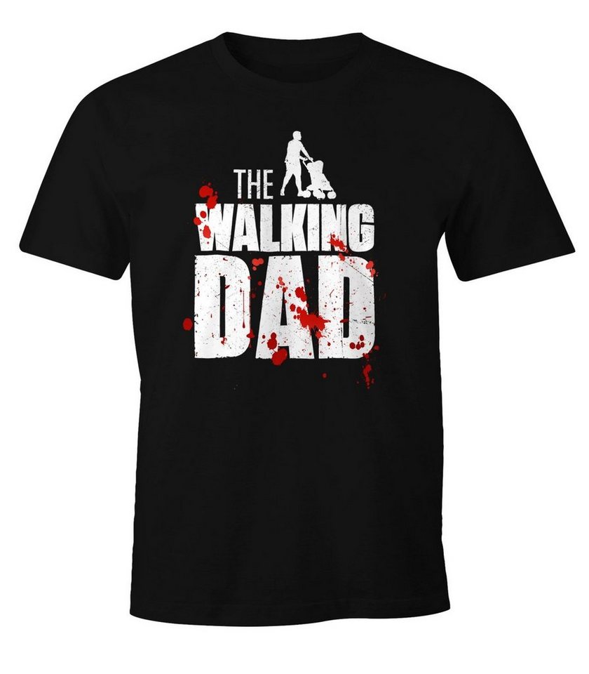 MoonWorks Print-Shirt The Walking Dad Shirt Herren T-Shirt Fun Moonworks® mit Print von MoonWorks