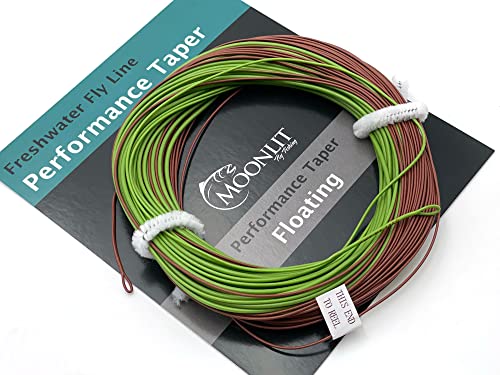 Moonlit Performance WF Taper Fliegenschnur, schwimmend, Olivgrün und Braun, 3 Wt Line Moonlit Performance WF Taper Fliegenschnur, schwimmend, Olivgrün und Braun, 3 Wt Line von Moonlit Fly Fishing