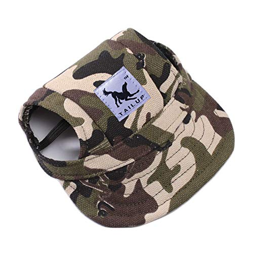 MoonyLI Haustier Verstellbar Sunbonnet Hundecap Sonnenschutz Hundehut Hunde Baseballmütze von LUMoony