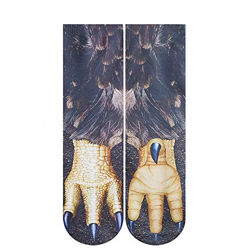 MoonyLI Unisex Tierfüß Socken Tierpfote 3D Simulation Print Crew Socken lustige Tiermuster Kindersocken von LUMoony