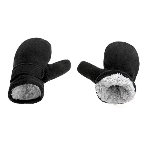 Handschuhe, Dicke Polarfleece Fäustlinge für Kinder Jungen Mädchen Winterhandschuhe Warme Skihandschuhe Verstellbare Gefütterte Handschuhe Handwärmer von Morain