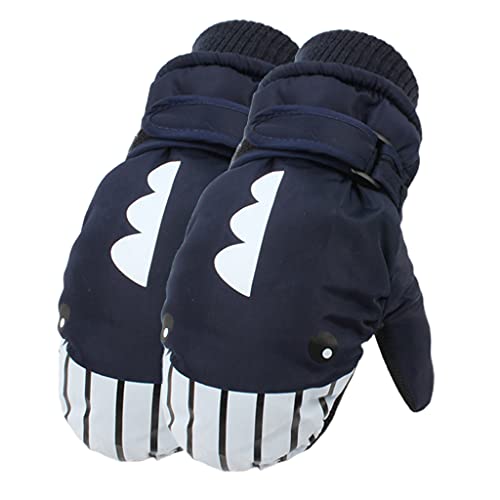 Handschuhe für Kinder, Winterhandschuhe, Vollfinger-Skihandschuhe, elastisches Fleecefutter, Handschuh, Handgelenk-Leinen, rutschfest, wasserdicht, Handschuh zum Reiten von Morain