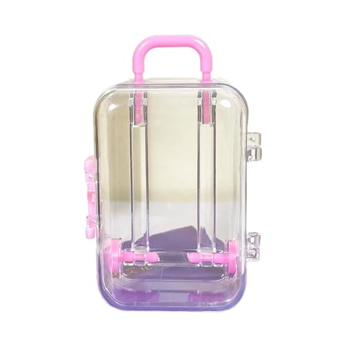 Koffer Form Lippenstift Tasche Frauen Kleine Karte Gepäck Aufbewahrungsbox Puppen Zubehör Miniatur Trolley Koffer Reise, a, S von Morain