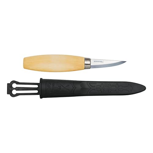 Morakniv 120 Carbonstahl Holzschnitzmesser mit Scheide, 6,1 cm von Morakniv