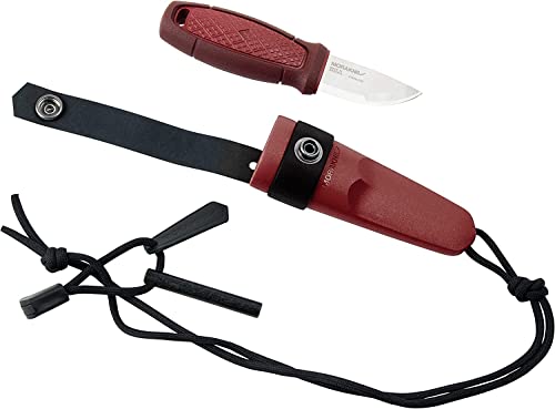 Morakniv M-12630 mit Rotem Kunststoffgriff Eldris Neck Knife, Mehrfarbig, One Size von Morakniv