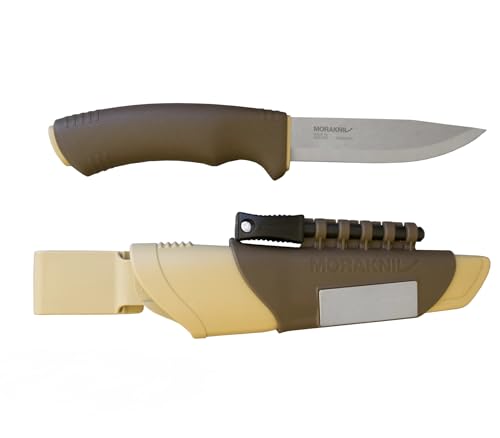 Morakniv Men's Mora Bushcraft Survival Desert Outdoormesser mit Feuerstarter Diamantschärfer und Gürtelscheide M-13033, Braun, universal Morakniv Men's Mora Bushcraft Survival Desert Outdoormesser mit Feuerstarter Diamantschärfer und Gürtelscheide M-13033, Braun, universal von Morakniv