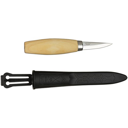 Morakniv Werkzeug Kerbschnitzmesser geölter Birkenholzgriff 3-lagig Gesamtlänge: 17.0 cm Messer, Grau, M Morakniv Werkzeug Kerbschnitzmesser geölter Birkenholzgriff 3-lagig Gesamtlänge: 17.0 cm Messer, Grau, M von Morakniv