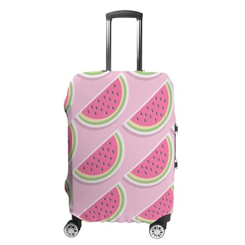 Morbuy Elastisch Kofferschutzhülle Waschbare Kofferhülle, Reisekoffer Kofferschutz mit Reißverschluss, Fruchtdruck Koffer Schutzhülle 19 bis 32 Zoll (S (19-21 Zoll),Wassermelone) von Morbuy