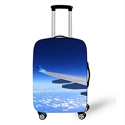 Morbuy Elastisch Kofferhülle Kofferschutzhülle Anti-Kratzer Staubdicht Kofferüberzug Luggage Protector Cover Kofferbezug Reisekofferabdeckung (Fliegender Flügel,M) von Morbuy