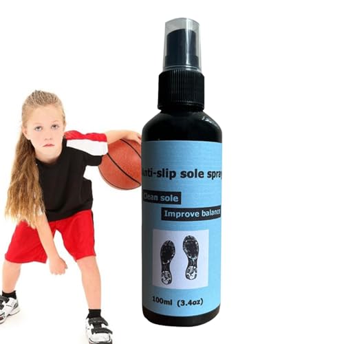 Moreeulsi 100ml Rutschfestes Spray Für Schuhe, Basketball-Schuh-Grip-Spray, Schuh Grip VerstäRker Antirutsch-Spray, Schuhschutzspray, Antihaft-Schuhsohlenverstärker, Schuh Grip Spray Basketball von Moreeulsi