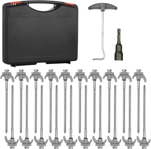 Moritz 20 Zeltheringe rostfrei Schraubheringe 20,5 cm sehr stabil aus Stahl mit Steckschlüssel Nuss Camping Zeltpflöcke Zeltnägel Erdnägel Erdanker Bodenanker Moritz 20 Zeltheringe rostfrei Schraubheringe 20,5 cm sehr stabil aus Stahl mit Steckschlüssel Nuss Camping Zeltpflöcke Zeltnägel Erdnägel Erdanker Bodenanker von Moritz