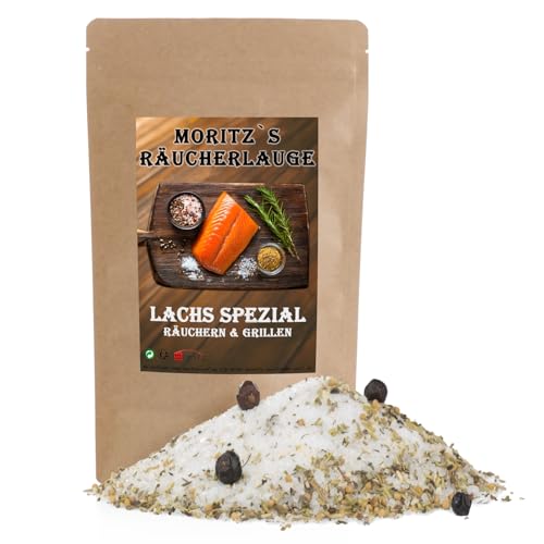 Moritz`s Räucherlauge Lachs Spezial 600g Räucherlake Räuchern Grillen Smoker Fischgewürz für Fisch, Fleisch, Käse und mehr Moritz`s Räucherlauge Lachs Spezial 600g Räucherlake Räuchern Grillen Smoker Fischgewürz für Fisch, Fleisch, Käse und mehr von Moritz