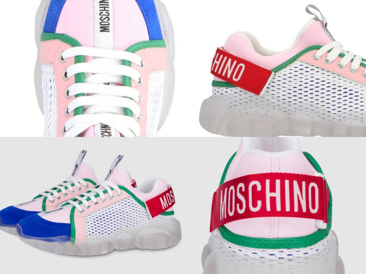 Moschino MOSCHINO COUTURE Special Teddy Low Sneakers Trainers Schuhe Turnschuhe Sneaker von Moschino