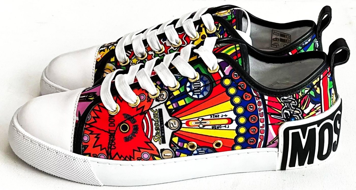 Moschino MOSCHINO DAMEN Sneakers VULCA25 Nylon Pinball+ VITELLO. Sneaker Stylisher, Farbenfroh, Modern Moschino MOSCHINO DAMEN Sneakers VULCA25 Nylon Pinball+ VITELLO. Sneaker Stylisher, Farbenfroh, Modern von Moschino