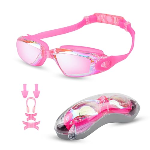 Moseem Schwimmbrille für Herren Damen Kinder, Taucherbrille Kinder 10 Jahre und Erwachsene,Antibeschlag und UV Schutz für Erwachsene Herren Frauen und Schwimmbrille Kinder 10+,Rosa Moseem Schwimmbrille für Herren Damen Kinder, Taucherbrille Kinder 10 Jahre und Erwachsene,Antibeschlag und UV Schutz für Erwachsene Herren Frauen und Schwimmbrille Kinder 10+,Rosa von Moseem