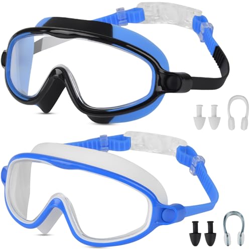 Moseem Schwimmbrille Kinder, 2 Stück Schwimmbrille 3-15 Jahre UV-Schutz,Anti-Nebel Kein Auslaufen Verstellbare Silikon-Schwimmbrille für Kinder Moseem Schwimmbrille Kinder, 2 Stück Schwimmbrille 3-15 Jahre UV-Schutz,Anti-Nebel Kein Auslaufen Verstellbare Silikon-Schwimmbrille für Kinder von Moseem