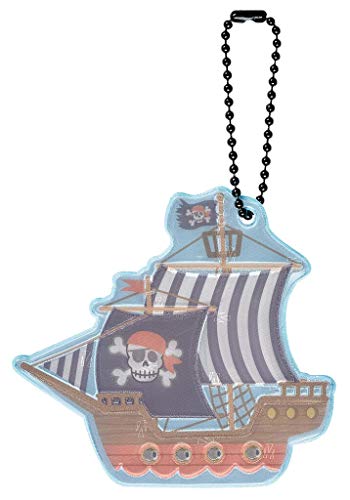 Moses Jungen Glimmis Reflektor Piratenschiff | Beidseitig Reflektierend Anhänger Glimmis Reflektor Piratenschiff | Beidseitig reflektierend Anhänger, bunt, Einheitsgröße von moses