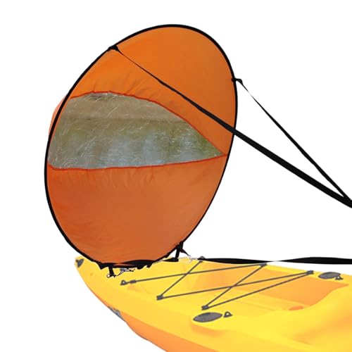 Moslalo Kajak-Downwind-Paddelsegel, Paddle-Board-Segel | Windsurf-Segel, Paddleboard-Kajak-Segel mit klarem Fenster,Mehrzweck-Kajak-Windpaddel-Paddelbrett-Schatten für Kanu-Schlauchboot-Yacht von Moslalo