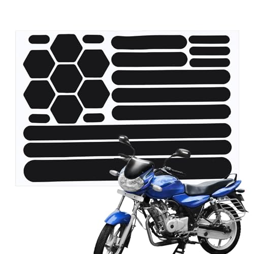 Moslalo Motorradaufkleber, reflektierendes Klebeband für Fahrräder - Reflektierende Aufkleber und Klebeband | Abwaschbare Selbstklebende Aufkleber für Helme und Fahrräder von Moslalo