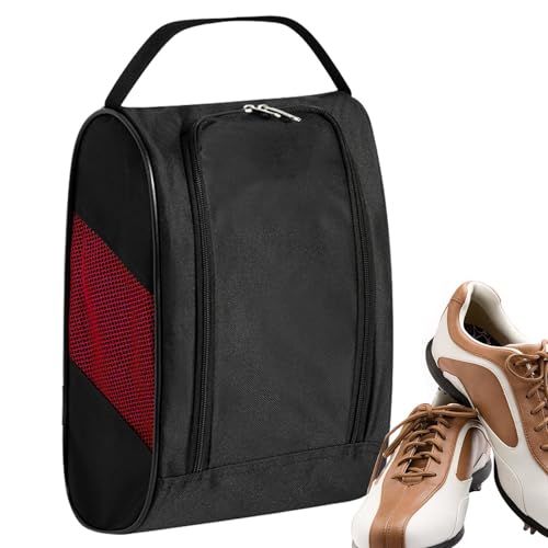 Moslate Golfschuhtasche, Schuhtragetasche | Schuhtragetaschen mit Reißverschluss und Belüftung, atmungsaktive Sport-Schuhtragetaschen mit Reißverschluss, Golf-Schuh-Tragetasche von Moslate