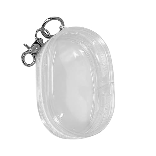 Moslate Ladekabel-Aufbewahrungstasche, transparent, kompakt, transparente Kabel-Aufbewahrungstasche, tragbare Kopfhörer-Aufbewahrungsbox, Handy-Ladegerät, Organizer, kompakte, transparente von Moslate