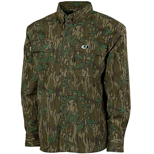 Mossy Oak Cotton Mill 2.0 Langarm-Jagd-Shirt, Camouflage, für Herren von Mossy Oak