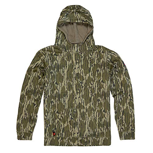 Mossy Oak Herren Vintage Camo Hunt Hoodie Kapuzen-Sweatshirt, Original Bottomland, XX-Large von Mossy Oak