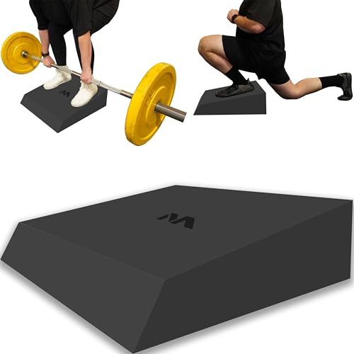 Übungskeil für Kreuzheben, Ausfallschritte, Kniebeugen, 2,3 kg, EVA-Schaum, Schwarz von Motion Molds