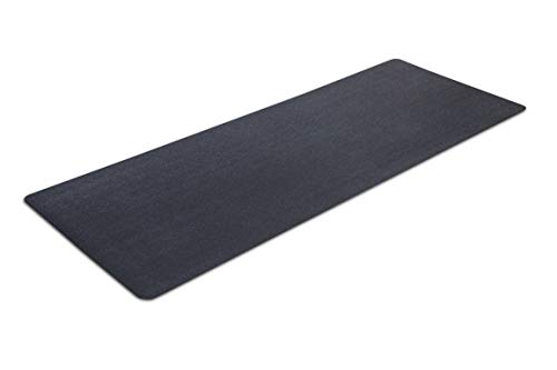 MOTIONTEX Trainingsgeräte-Matte für Unterlaufband, stationäres Fahrrad, Rudermaschine, elliptisch, Fitnessgeräte, Home Gym Bodenschutz, 76,2 x 198,1 cm, Schwarz von MOTIONTEX