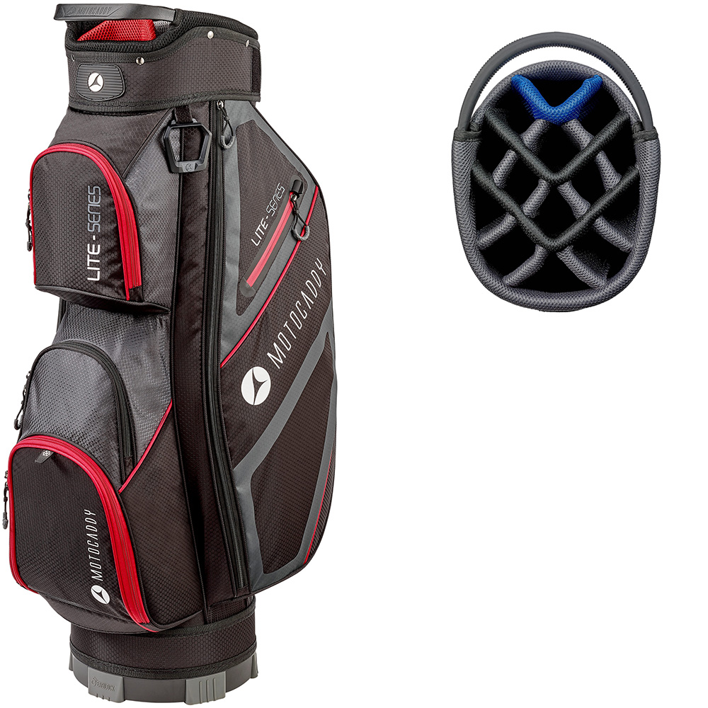 'Motocaddy Lite Series 3.0 Cartbag schwarz/rot' von Motocaddy