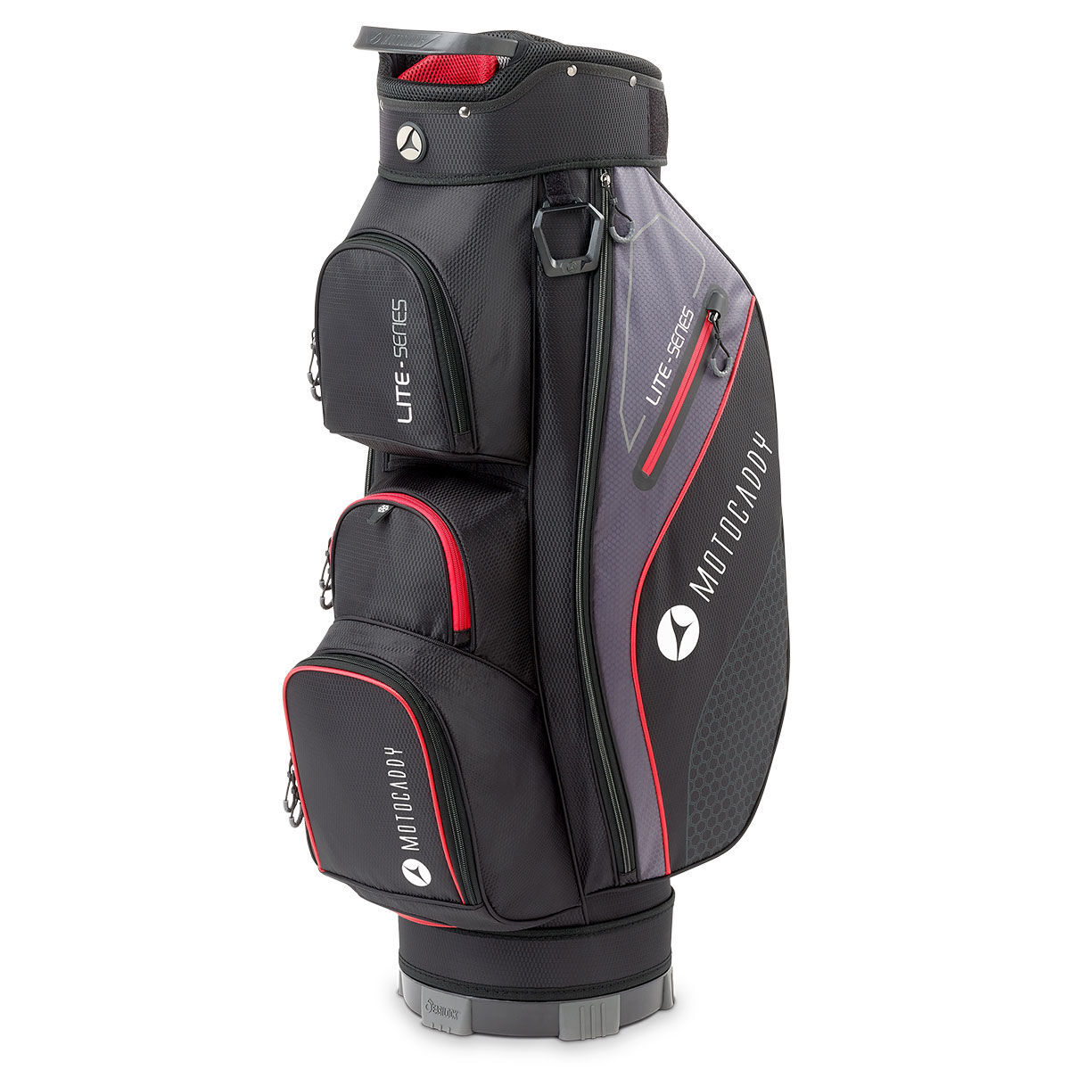 Motocaddy Lite-Series Golf Cart Bag, Black red | American Golf von Motocaddy