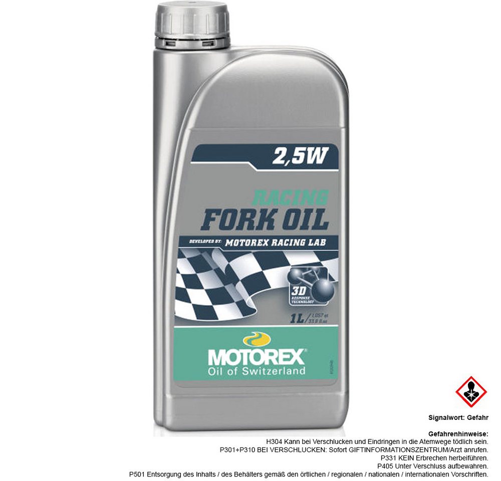 Motorex Federgabel MOTOREX Gabelöl RACING FORK OIL 2,5W 1x 1 Liter Flasche Motorex Federgabel MOTOREX Gabelöl RACING FORK OIL 2,5W 1x 1 Liter Flasche von Motorex