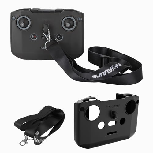 MotuTech Silikonhülle + Umhängeband für Fernbedienung DJI Neo/Mini 4 Pro DJI RC-N3 RC-N2 RC-N1 (schwarz) von MotuTech