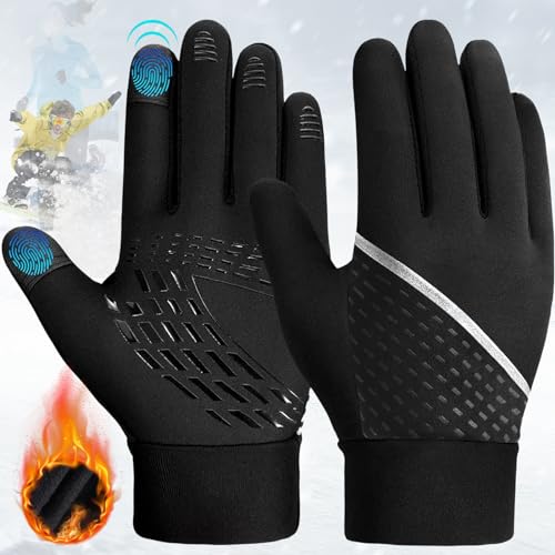 Mount Kumgang Universal Handschuhe Warme Fahrradhandschuhe Winter, Thermo Fleece Laufhandschuhe mit Anti-Rutsch Winddicht Touch Screen Radhandschuhe Outdoor Sport für Männer, Frauen und Kinder von Mount Kumgang