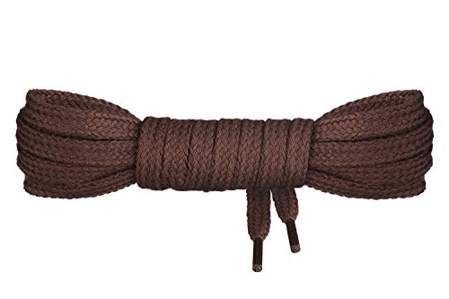 Mount Swiss Luxury Schnürsenkel flach ø 7 mm I 1 Paar reißfeste Premium Schuhbänder aus 100% Baumwolle ideal für Sneaker Sportschuhe Lederschuhe Freizeitschuhe Farbe: Brown, Länge: 130cm Mount Swiss Luxury Schnürsenkel flach ø 7 mm I 1 Paar reißfeste Premium Schuhbänder aus 100% Baumwolle ideal für Sneaker Sportschuhe Lederschuhe Freizeitschuhe Farbe: Brown, Länge: 130cm von Mount Swiss
