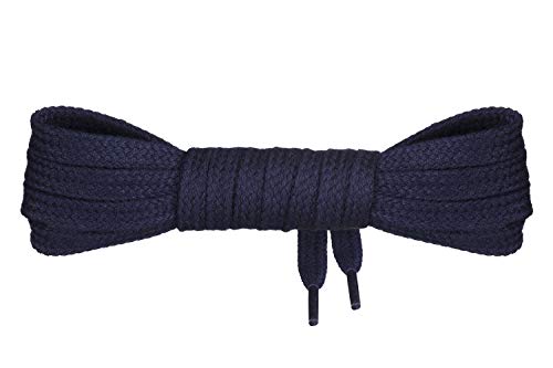 Mount Swiss Luxury Schnürsenkel flach ø 7 mm I 1 Paar reißfeste Premium Schuhbänder aus 100% Baumwolle ideal für Sneaker Sportschuhe Lederschuhe Freizeitschuhe Farbe: darkblue, Länge: 180cm Mount Swiss Luxury Schnürsenkel flach ø 7 mm I 1 Paar reißfeste Premium Schuhbänder aus 100% Baumwolle ideal für Sneaker Sportschuhe Lederschuhe Freizeitschuhe Farbe: darkblue, Länge: 180cm von Mount Swiss