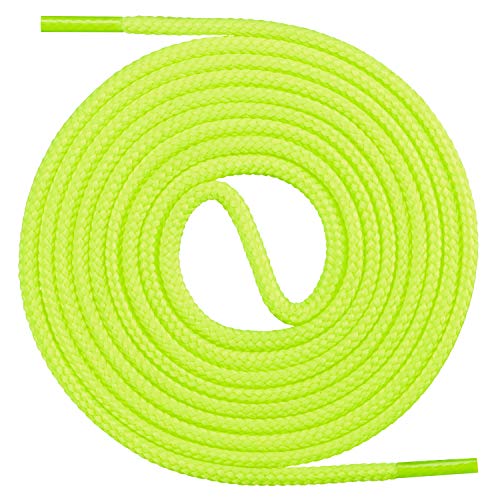 Mount Swiss runde Premium-Schnürsenkel für Business- und Lederschuhe - reißfester Allroundsenkel - ø 3mm - Farbe Neongelb Länge 90cm Mount Swiss runde Premium-Schnürsenkel für Business- und Lederschuhe - reißfester Allroundsenkel - ø 3mm - Farbe Neongelb Länge 90cm von Mount Swiss