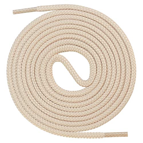 Mount Swiss runde Premium-Schnürsenkel für Business- und Lederschuhe - reißfester Allroundsenkel - ø 3mm - Farbe Hellbeige Länge 90cm Mount Swiss runde Premium-Schnürsenkel für Business- und Lederschuhe - reißfester Allroundsenkel - ø 3mm - Farbe Hellbeige Länge 90cm von Mount Swiss