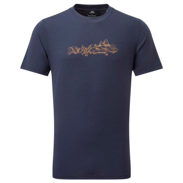 Mountain Equipment - Groundup Skyline Tee - Funktionsshirt Gr L blau von Mountain Equipment