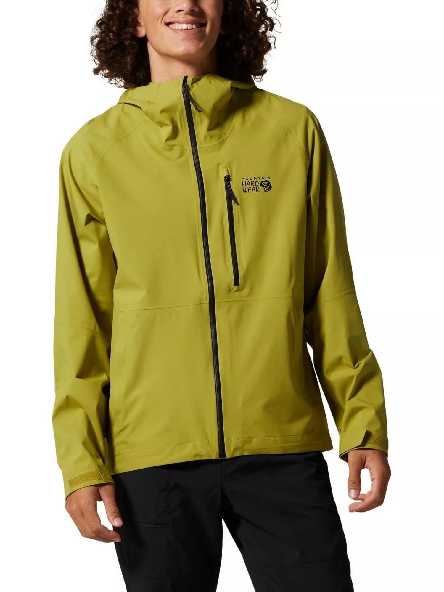 Regenmantel Stretch Ozonic Jacket Herren - gelb von Mountain Hardwear