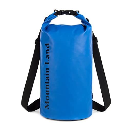 Mountain Land Dry Bag wasserdichte Tasche 10L/20L/30L/40L Wasserdicht Packsack mit Innentasche mit Reißverschluss für Kajak Boot Angeln Rafting Schwimmen Wassersport Treiben Dunkelblau 30L von Mountain Land
