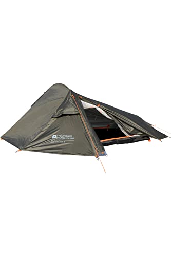 Mountain Warehouse Backpacker 3-Mann-Zelt - Kompaktes, winddichtes & leichtes Zelt mit verschweißten Nähten - Sommer-Camping, Wandern, Trekking & Outdoors Grün Einheitsgröße von Mountain Warehouse