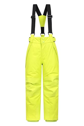 Mountain Warehouse Falcon Extreme Skihose für Kinder - Winterhose, Schneehose, wasserfeste Kinderhose, Schneegamaschen, Sicherheitstaschen- Für Skiurlaub Limette 13 Jahre von Mountain Warehouse