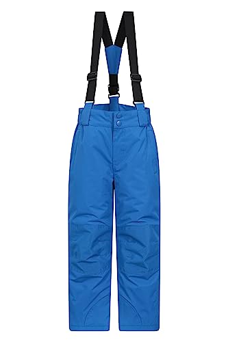 Mountain Warehouse Raptor Skihose für Kinder - Taschen, schneedichte Hose, abnehmbare Träger & Reißverschluss am Knöchel, Verstärkte Knie Winter - Jungen und Mädchen Kobalt 13 Jahre von Mountain Warehouse