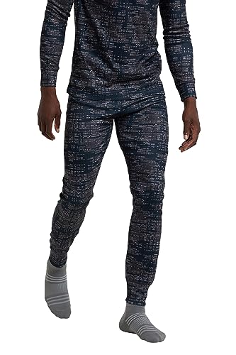 Mountain Warehouse Talus Thermohose als Baselayer für Herren - Herrenhose mit Wärmerückhaltung, leicht, schnelltrocknende Hose - Für Camping bei kaltem Wetter Winter Schwarz Large von Mountain Warehouse