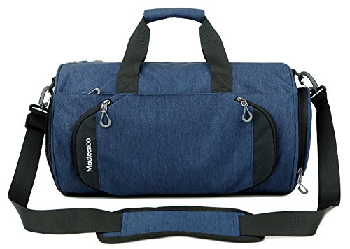 Mouteenoo Kleine Sporttasche für Herren und Damen mit Schuhfach (X-Small, Blue/Black) von Mouteenoo