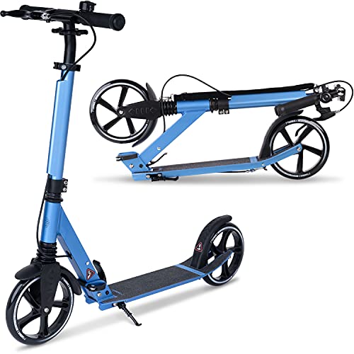 Movino Comfort+ City Scooter | Handbremse | Klappbar und Höhenverstellbar | Aluminium Roller mit Stoßdämpfer Breite Räder Cooles Design XXL-Reifen | Roller für Kinder & Erwachsene Tretroller 4,3 kg Movino Comfort+ City Scooter | Handbremse | Klappbar und Höhenverstellbar | Aluminium Roller mit Stoßdämpfer Breite Räder Cooles Design XXL-Reifen | Roller für Kinder & Erwachsene Tretroller 4,3 kg von Movino