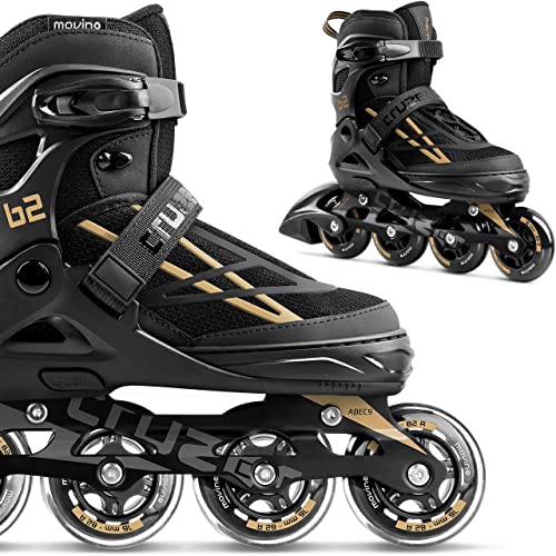 Movino Inline Skates | Cruzer B2 | Verstellbare Rollschuhe | Damen Mädchen Jungen | Inliner für Erwachsene mit großen Rädern Movino Inline Skates | Cruzer B2 | Verstellbare Rollschuhe | Damen Mädchen Jungen | Inliner für Erwachsene mit großen Rädern von Movino